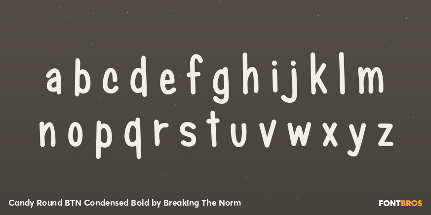 Candy Round BTN Condensed Bold Font Poster #3