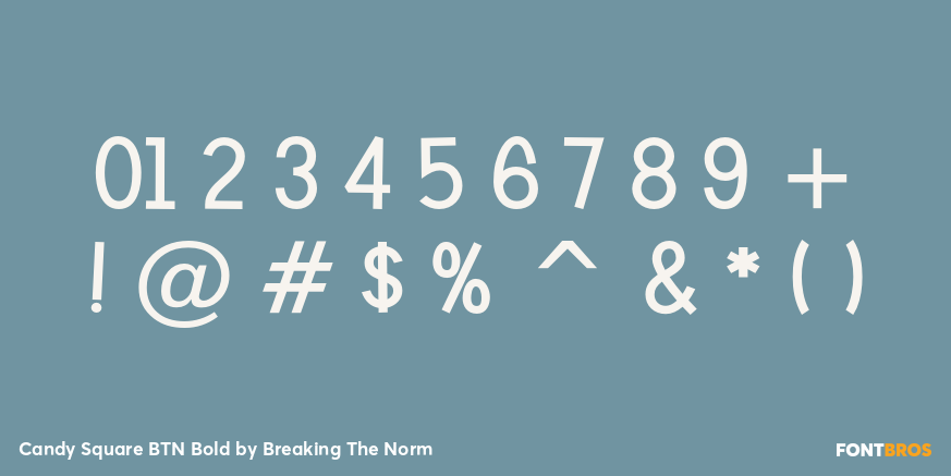 Candy Square BTN Bold Font Poster #4