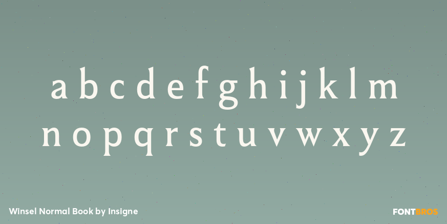 Winsel Normal Book Font Poster #3