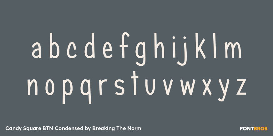 Candy Square BTN Condensed Font Poster #3