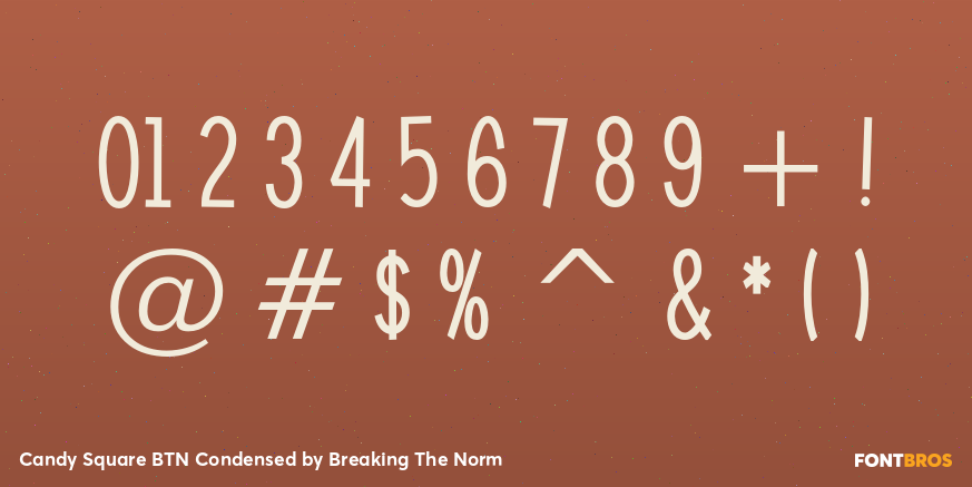 Candy Square BTN Condensed Font Poster #4