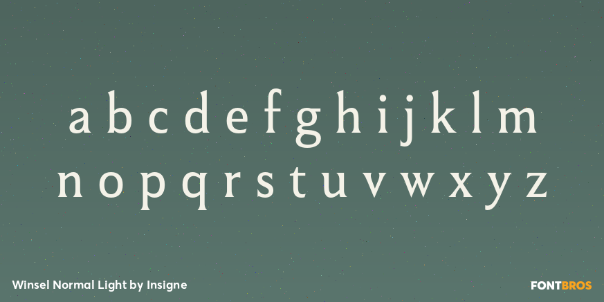 Winsel Normal Light Font Poster #3