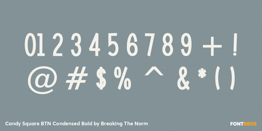 Candy Square BTN Condensed Bold Font Poster #1