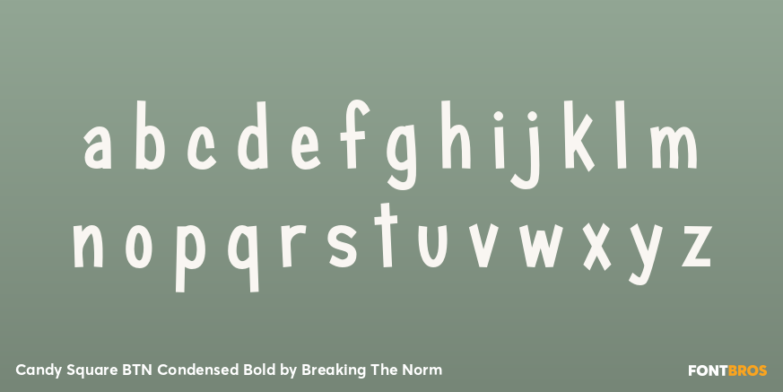 Candy Square BTN Condensed Bold Font Poster #3