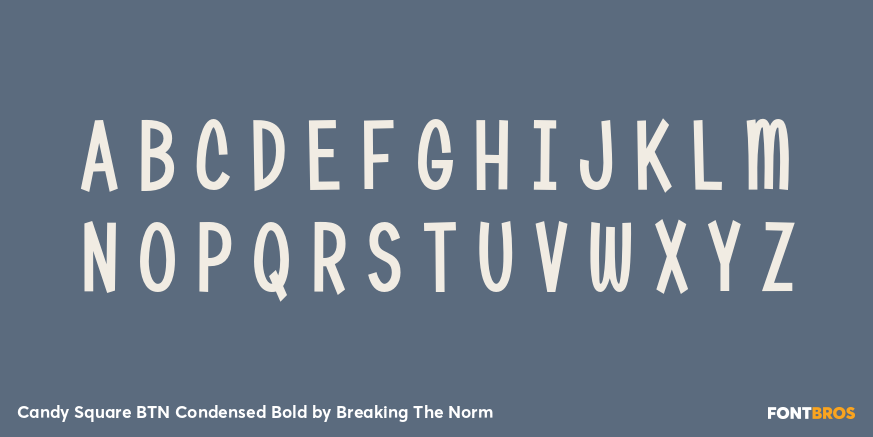 Candy Square BTN Condensed Bold Font Poster #1