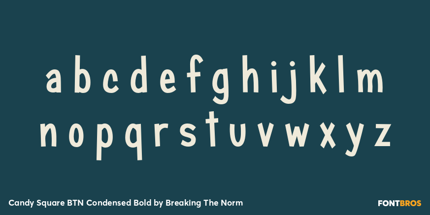 Candy Square BTN Condensed Bold Font Poster #1