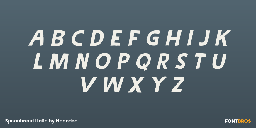 Spoonbread Italic Font Poster #2