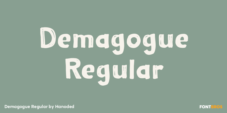 Demagogue Regular Font Poster #1