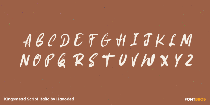 Kingsmead Script Italic Font Poster #2