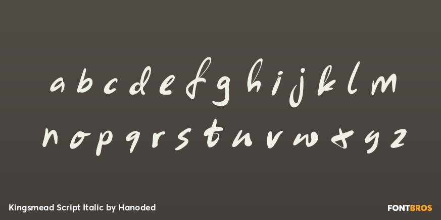 Kingsmead Script Italic Font Poster #3