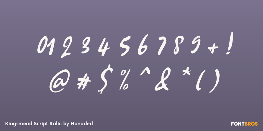 Kingsmead Script Italic Font Poster #4