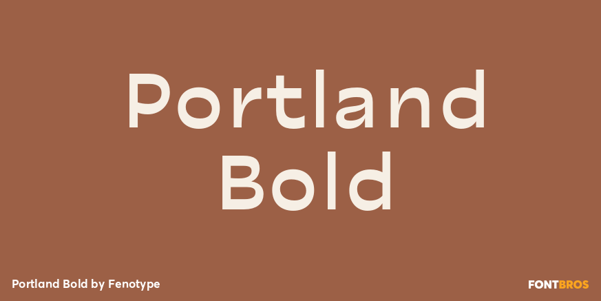 Portland Bold Font Poster #1