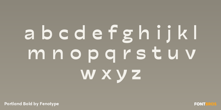 Portland Bold Font Poster #3