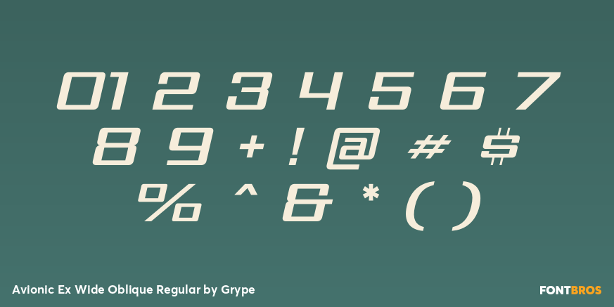 Avionic Ex Wide Oblique Regular Font Poster #4