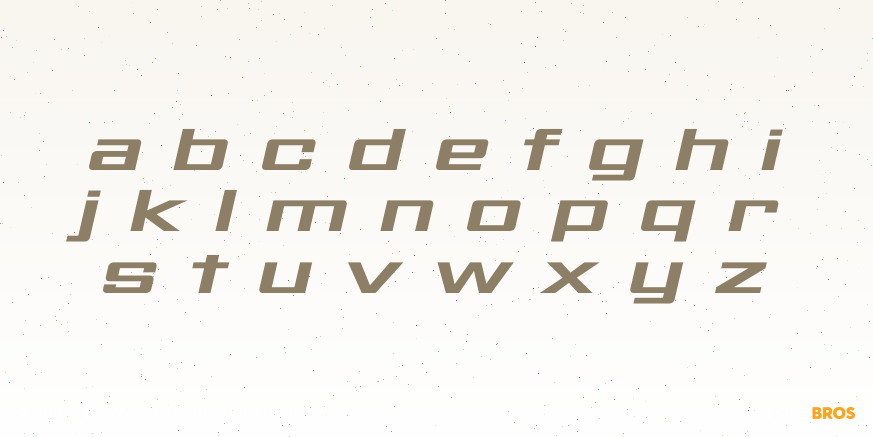 Avionic Ex Wide Oblique Bold Font Poster #3