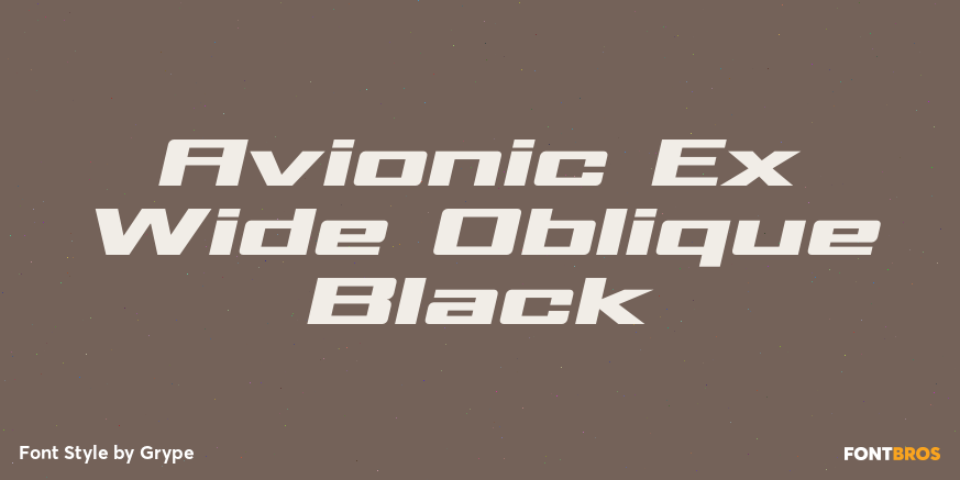 Avionic Ex Wide Oblique Black Poster
