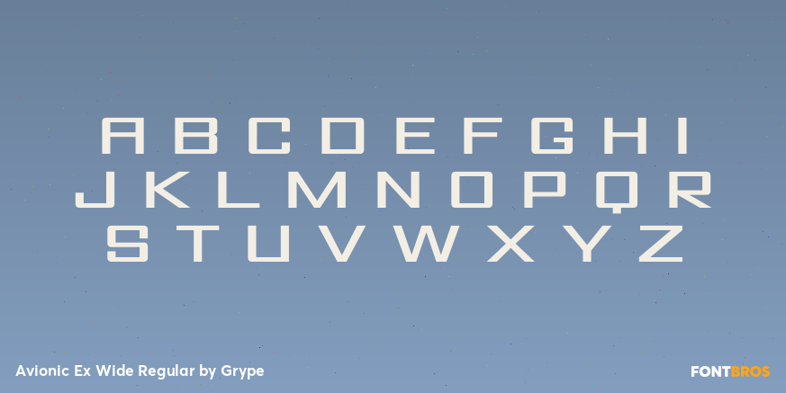 Avionic Ex Wide Regular Font Poster #2