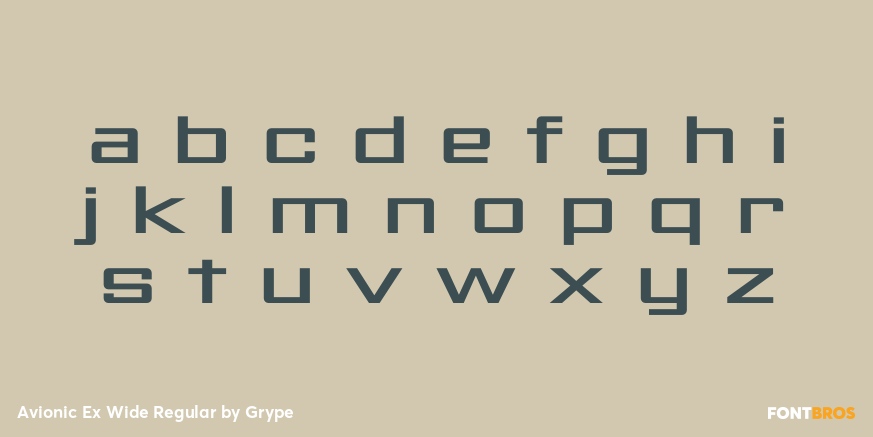 Avionic Ex Wide Regular Font Poster #3