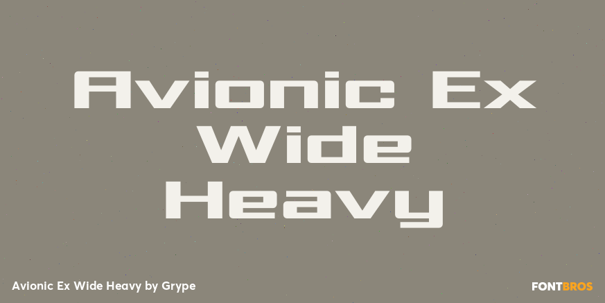 Avionic Ex Wide Heavy Font Poster #1