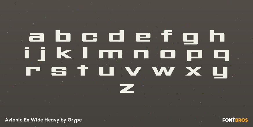 Avionic Ex Wide Heavy Font Poster #3