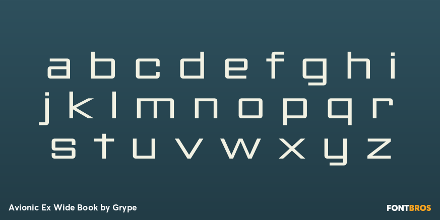 Avionic Ex Wide Book Font Poster #3