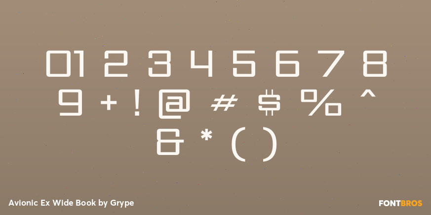 Avionic Ex Wide Book Font Poster #4