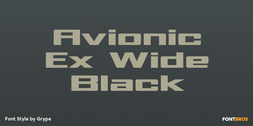 Avionic Ex Wide Black Poster