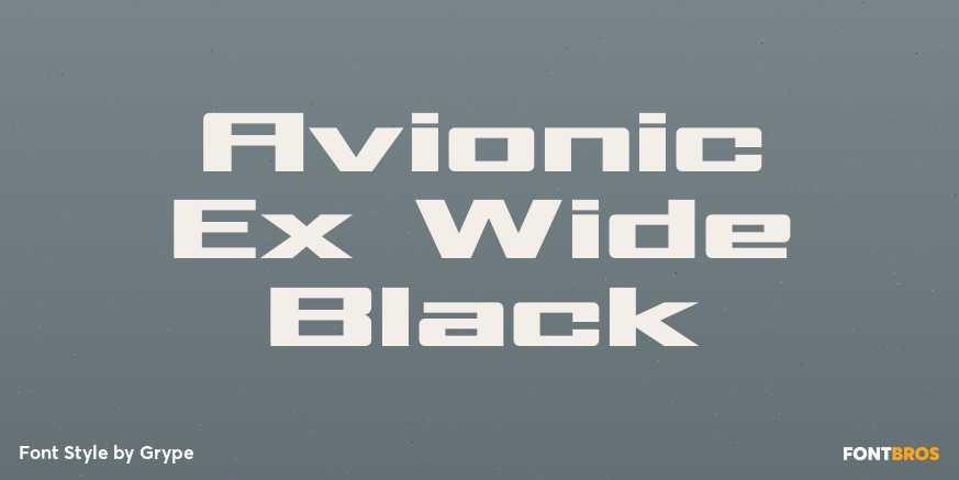 Avionic Ex Wide Black Poster