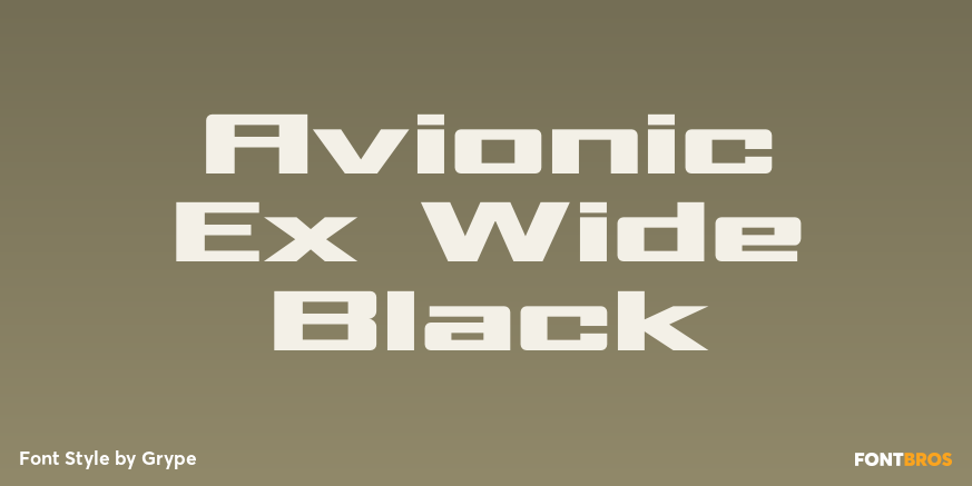 Avionic Ex Wide Black Poster