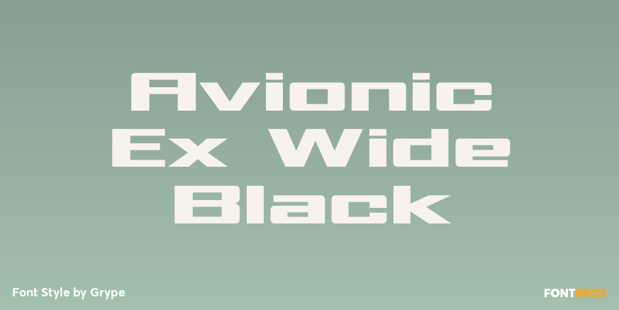Avionic Ex Wide Black Poster