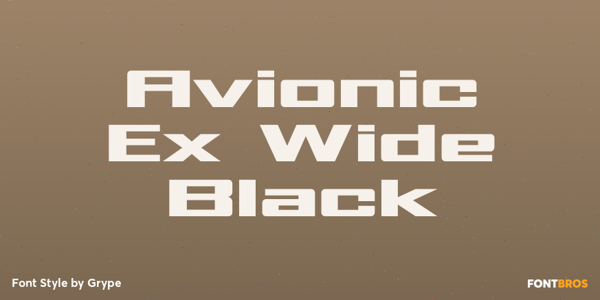Avionic Ex Wide Black Poster