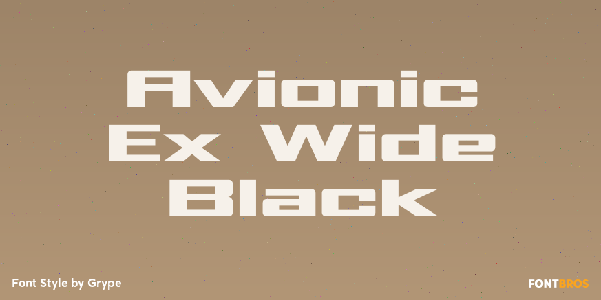 Avionic Ex Wide Black Poster