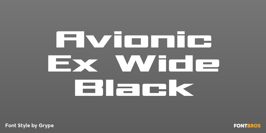 Avionic Ex Wide Black Poster