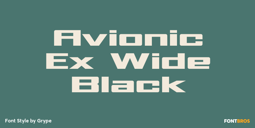 Avionic Ex Wide Black Poster