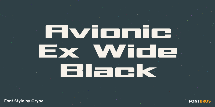 Avionic Ex Wide Black Poster