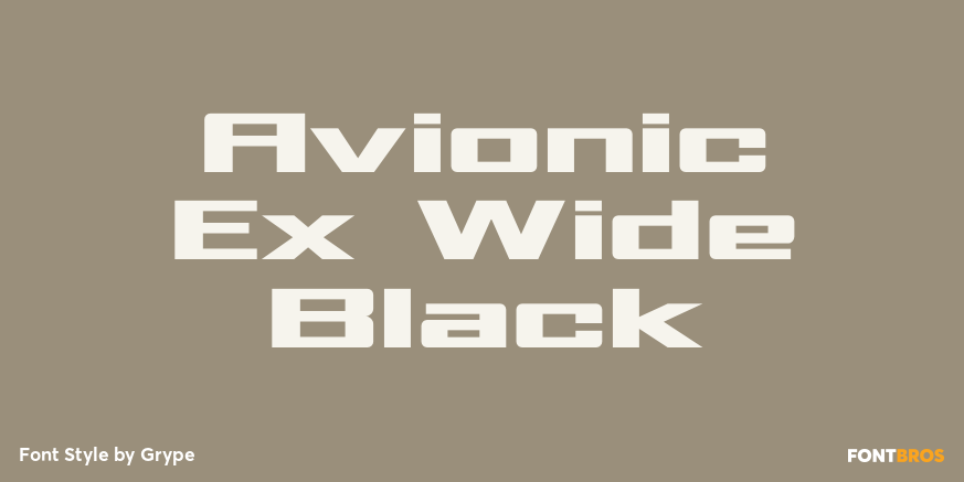 Avionic Ex Wide Black Poster
