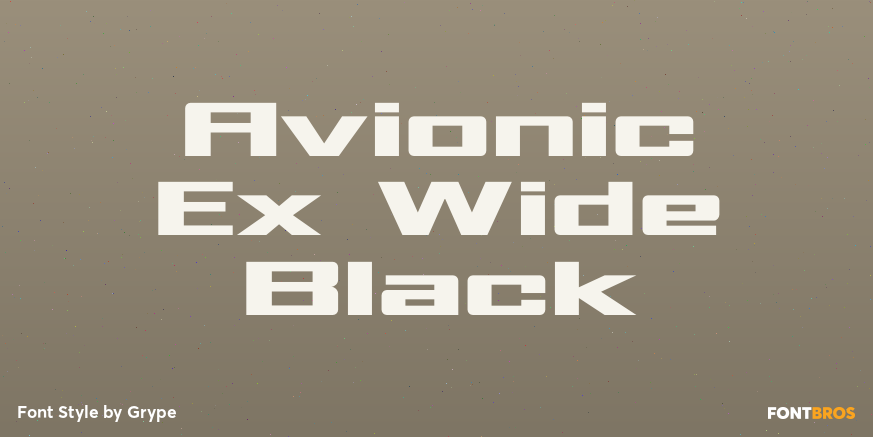 Avionic Ex Wide Black Poster
