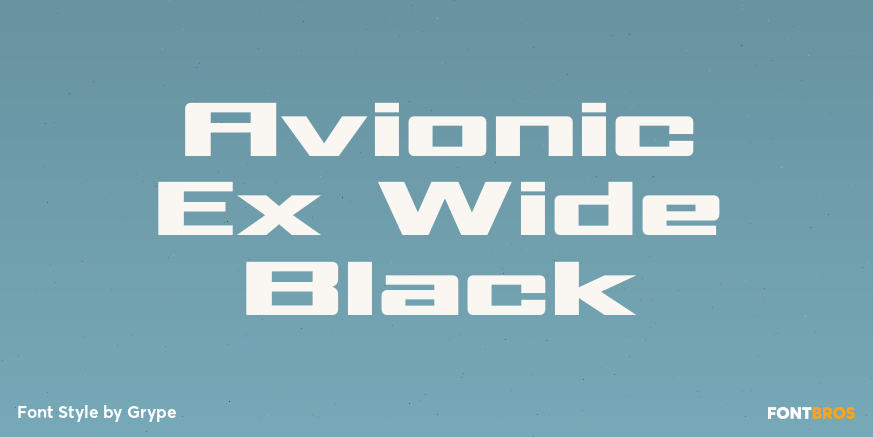 Avionic Ex Wide Black Poster