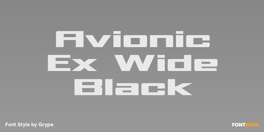 Avionic Ex Wide Black Poster