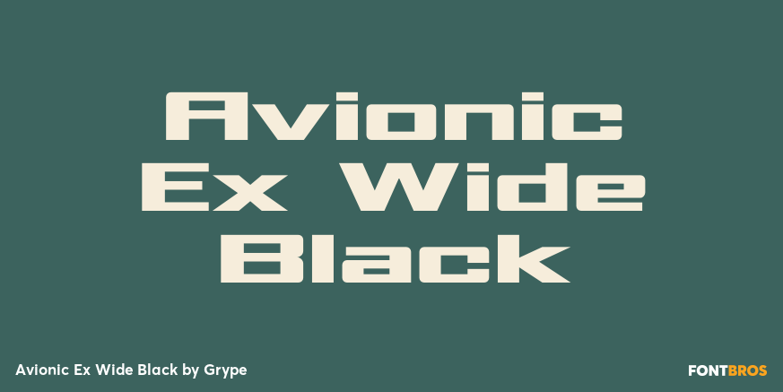 Avionic Ex Wide Black Poster