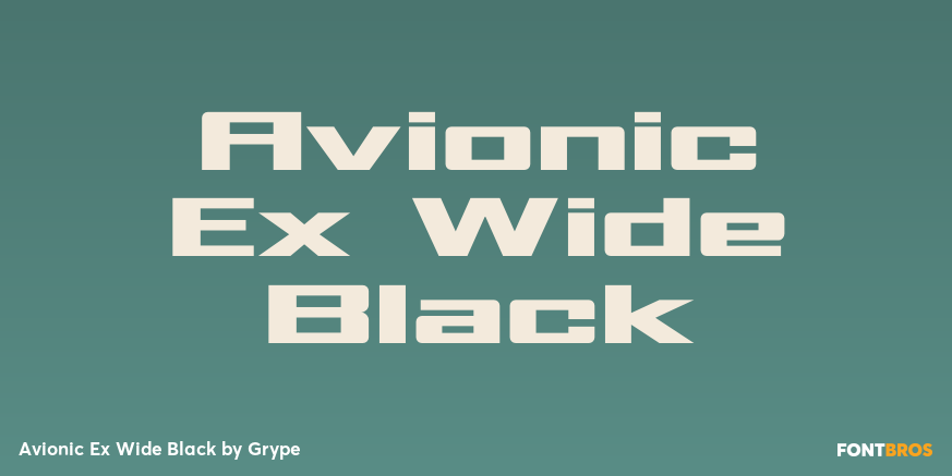 Avionic Ex Wide Black Poster