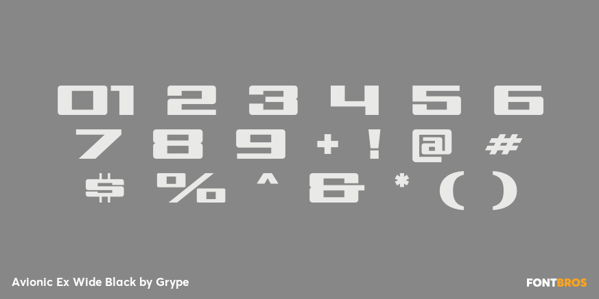 Avionic Ex Wide Black Font Poster #4