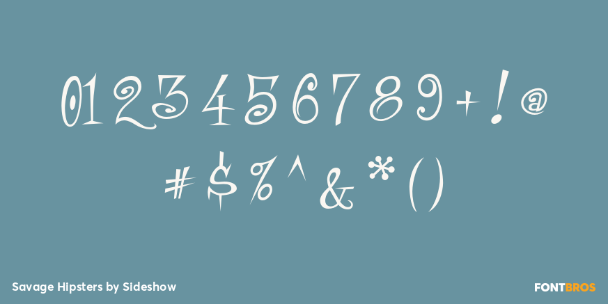 Savage Hipsters Font Poster #4