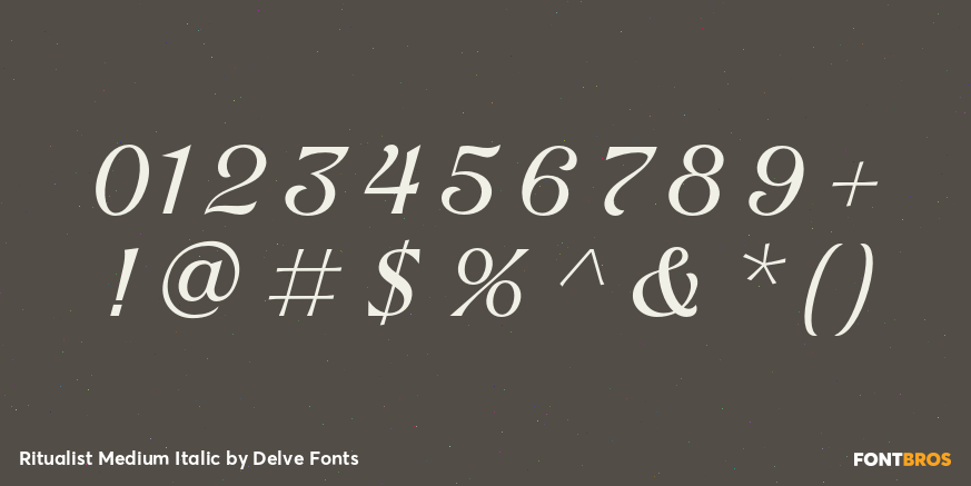 Ritualist Medium Italic Font Poster #4