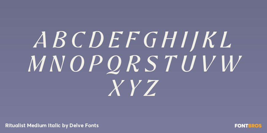 Ritualist Medium Italic Font Poster #2