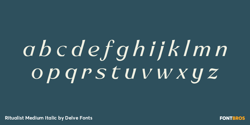 Ritualist Medium Italic Font Poster #3