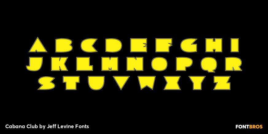 Cabana Club Font Poster #2