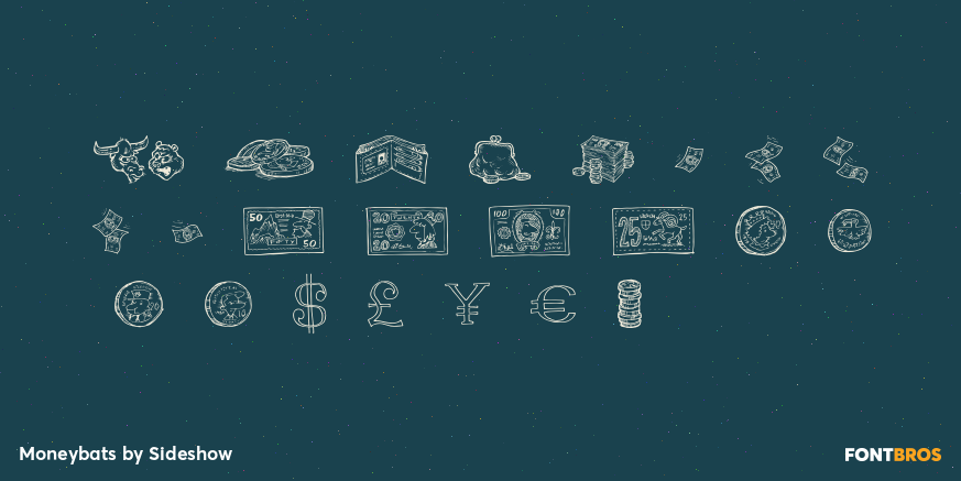Moneybats Font Poster #2