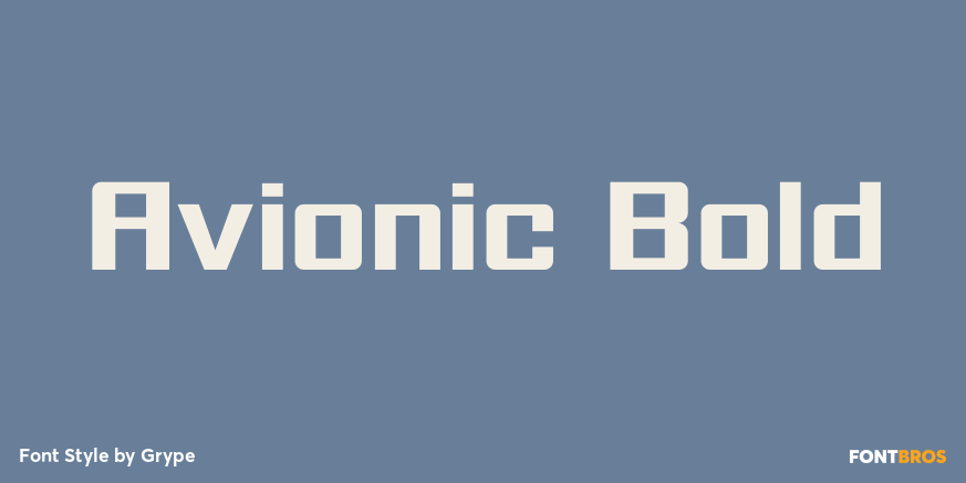 Avionic Bold Font Poster #1