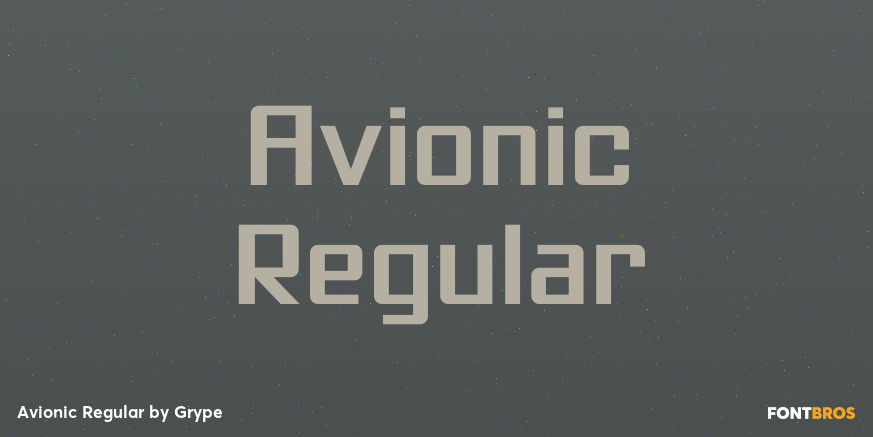Avionic Regular Font Poster #1